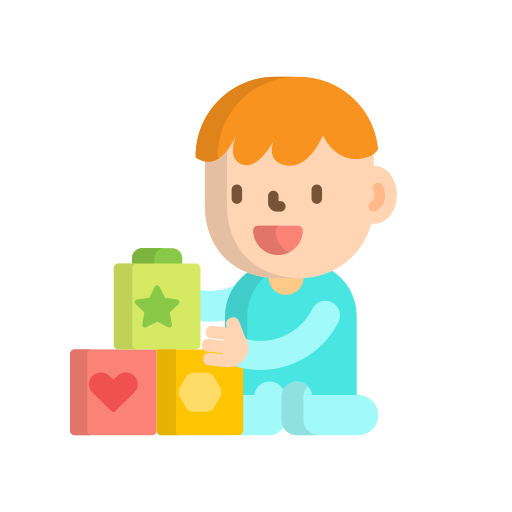 Ikon av unge som leker