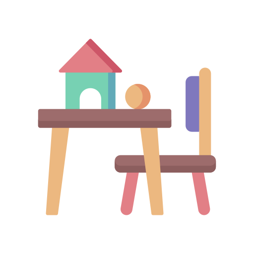 Ikon av sitteplass for barn